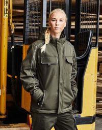 Workwear softshell jacket lined Solid